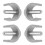 12 Pcs Replacement Handle Clamp Buckle For Crutches Walker Cane 2