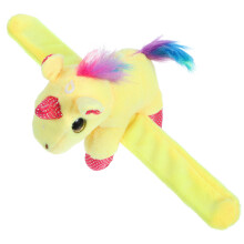 2Stk Plüsch Einhorn Klapparmband Schlitzarmband