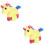 2Stk Plüsch Einhorn Klapparmband Schlitzarmband 5