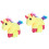 2Stk Plüsch Einhorn Klapparmband Schlitzarmband 7