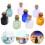 16 Mini Quadratische Wunschkarten Flasche Mit 11
