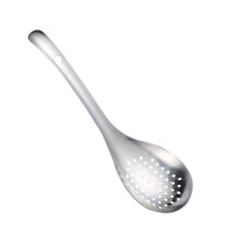 Steel Household Filter Screen Multi-Function Strainer Spoon, Silver, Stainless Steel Kitchen Tool, Easy Clean