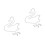 2Pcs White Decorative LED Lamp Swan Neon Light USB Battery Usage 4