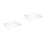 2Pcs Clear Keyboard Dust Cover Protector Acrylic Shield for Office Use 10