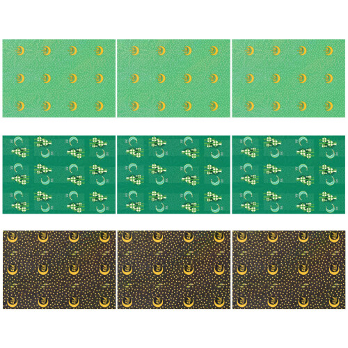 9 Bögen Ramadan Geschenkpapier Für Und Verpackung 1