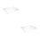 2Pcs Clear Keyboard Dust Cover Protector Acrylic Shield for Office Use 6
