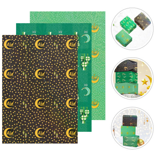 9 Bögen Ramadan Geschenkpapier Für Und Verpackung 2