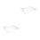 2Pcs Clear Keyboard Dust Cover Protector Acrylic Shield for Office Use 9