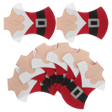 40 Weihnachtliche Besteckhüllen Santa Aus