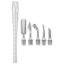 1 Set Cuticle Pusher Mit Austauschkopf Aus