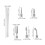 1 Set Cuticle Pusher Mit Austauschkopf Aus 2