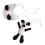 2 Sets Handgefertigte Gestrickte Baby Panda Mütze 2