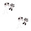 2 Sets Handgefertigte Gestrickte Baby Panda Mütze 5