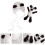 2 Sets Handgefertigte Gestrickte Baby Panda Mütze 11