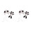 2 Sets Handgefertigte Gestrickte Baby Panda Mütze 4
