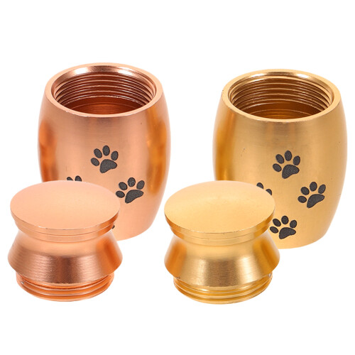 6Pcs Assorted Color Pet Memorial Urns Metal Keepsake Box 2
