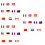 150Pcs Party Flag Toothpicks Assorted National Flags Cake Decorations 7
