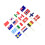 150Pcs Party Flag Toothpicks Assorted National Flags Cake Decorations 11