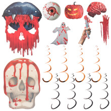 32 Halloween Hängende Spiralanhänger Deckengirlande