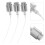 45Pcs Silver Plastic Perfume Pump Sprayer Nozzle Caps Replacement 11