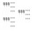 45Pcs Silver Plastic Perfume Pump Sprayer Nozzle Caps Replacement 10