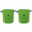 2Pièces Végétalier Durable Vert En Tissu Non 1