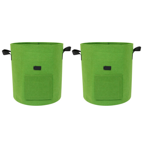 2Pièces Végétalier Durable Vert En Tissu Non