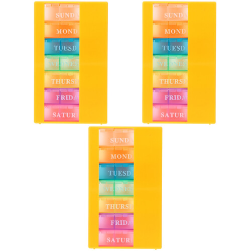 3 Stk. 21- Pillenorganizer Medikamentenbox 2