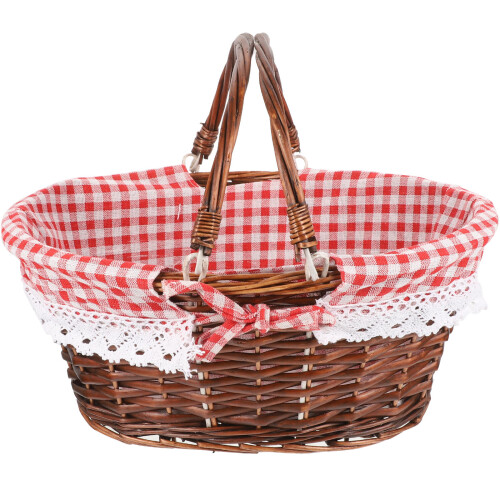 Wicker Picknickkorb Für Und Gemüse Mit Griff 1