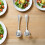 32 Salatbesteck Mit Ergonomischem Griff Für 11