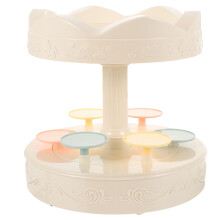 2Stk Revolvierender Karussell Cupcake Halter Für Bäckerei Party