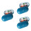 3Stück Oval Pillendose Mit 6 Fächern Dunkelblau 6