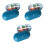 3Stück Oval Pillendose Mit 6 Fächern Dunkelblau 3