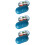 3Stück Oval Pillendose Mit 6 Fächern Dunkelblau 8