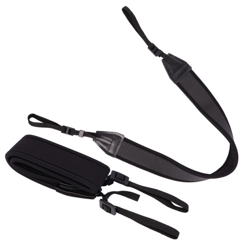 Com Cordão De Alça Larga E Seção Longa Para Câmera (Preto) 2