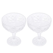 2 Pcs De Para E Sorvete, Taças Transparentes