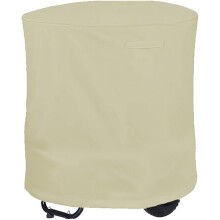 Garden Machinery Protection Cover 210D Oxford Foldable Waterproof Windproof Beige Compatible With Wood Chipper Shredder