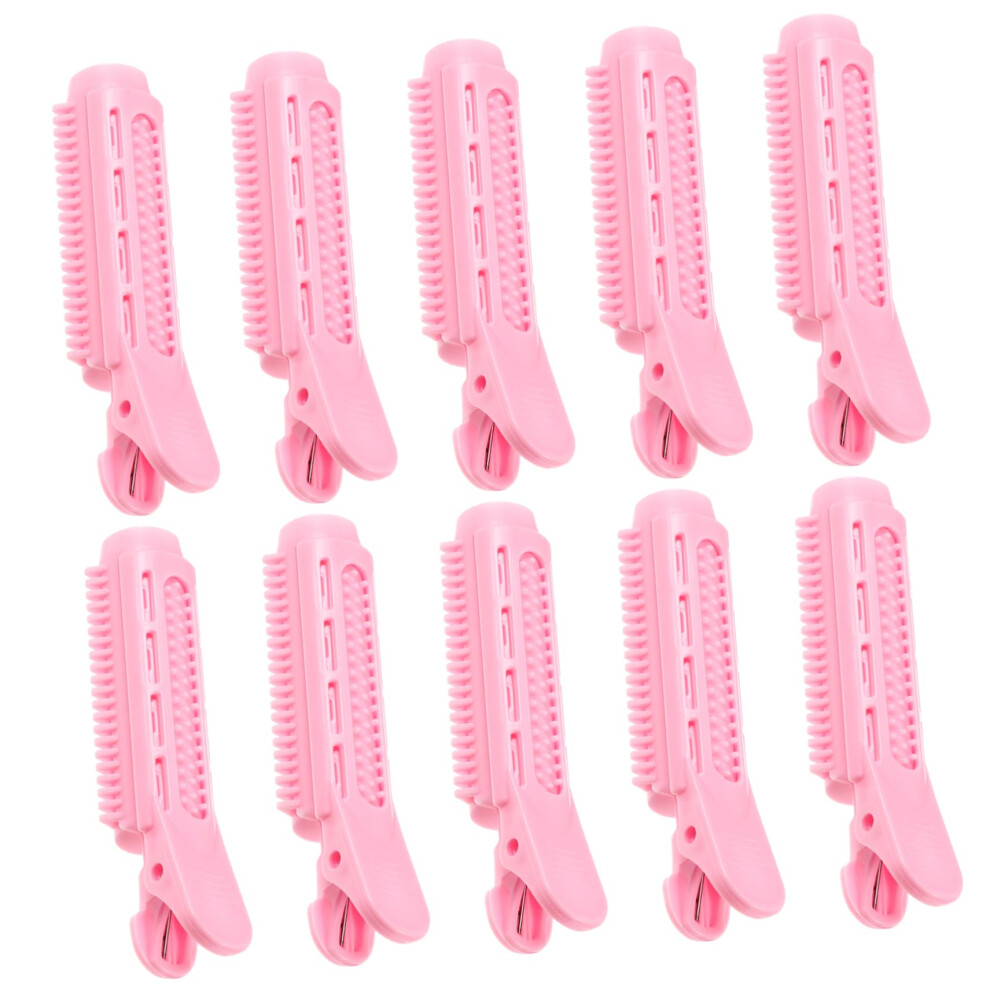 Spiral Hair Curlers 10Pcs For Bangs No Crease Hair Rollers Clips Easy To Use