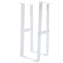 Under Desk Tower Mount Computer Riser Carbon Steel White 1pc
