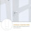 Under Desk Tower Mount Computer Riser Carbon Steel White 1pc 11