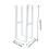 Under Desk Tower Mount Computer Riser Carbon Steel White 1pc 10