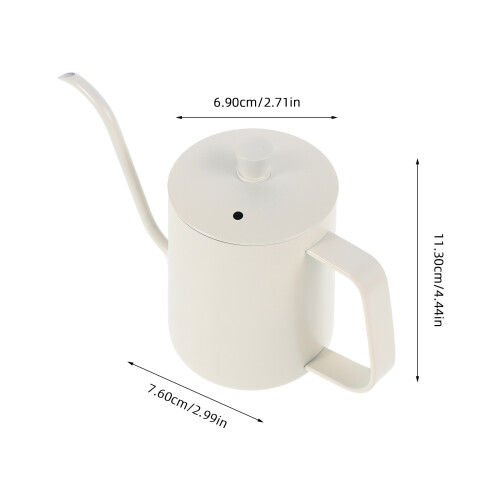 2Stk Handfilter Kaffeekanne Mit Tülle Und Deckel 1