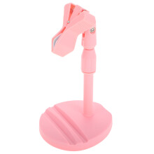 1X Roze Nail Lamp Stand Met Telescopische Handheld Draaibare Houder