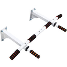 Pull-Up Bars Fitness Tools White Swing Frame With Grommet For Home Gym Wall Mount Or Doorway Compatible