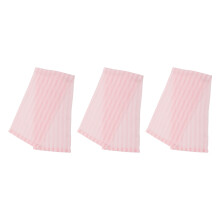 3Pcs Pink Polyester Bath Scrubbers Exfoliating Back and Body Towels