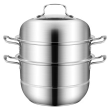 1 Topf Faltbarer Dämpftopf Silber