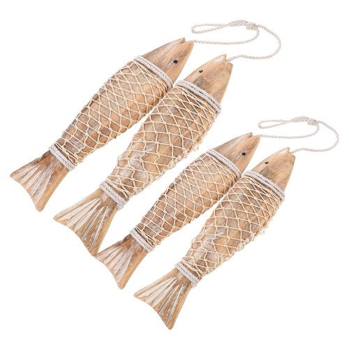 6 Strings Holzfisch Wanddekoration Für