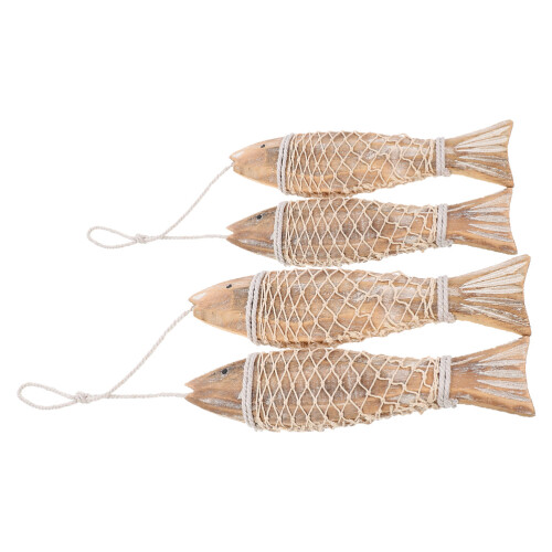 6 Strings Holzfisch Wanddekoration Für 2