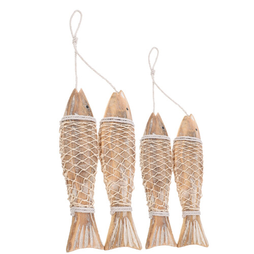 6 Strings Holzfisch Wanddekoration Für 1