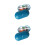 2Stück Oval Pillendose Mit 6 Fächern Für Camping Dunkelblau 7